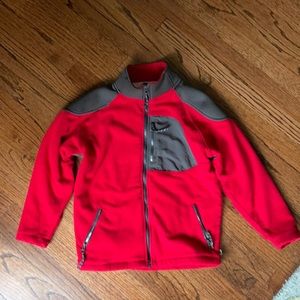 Gap boys L (10) red fleece jacket. Lined